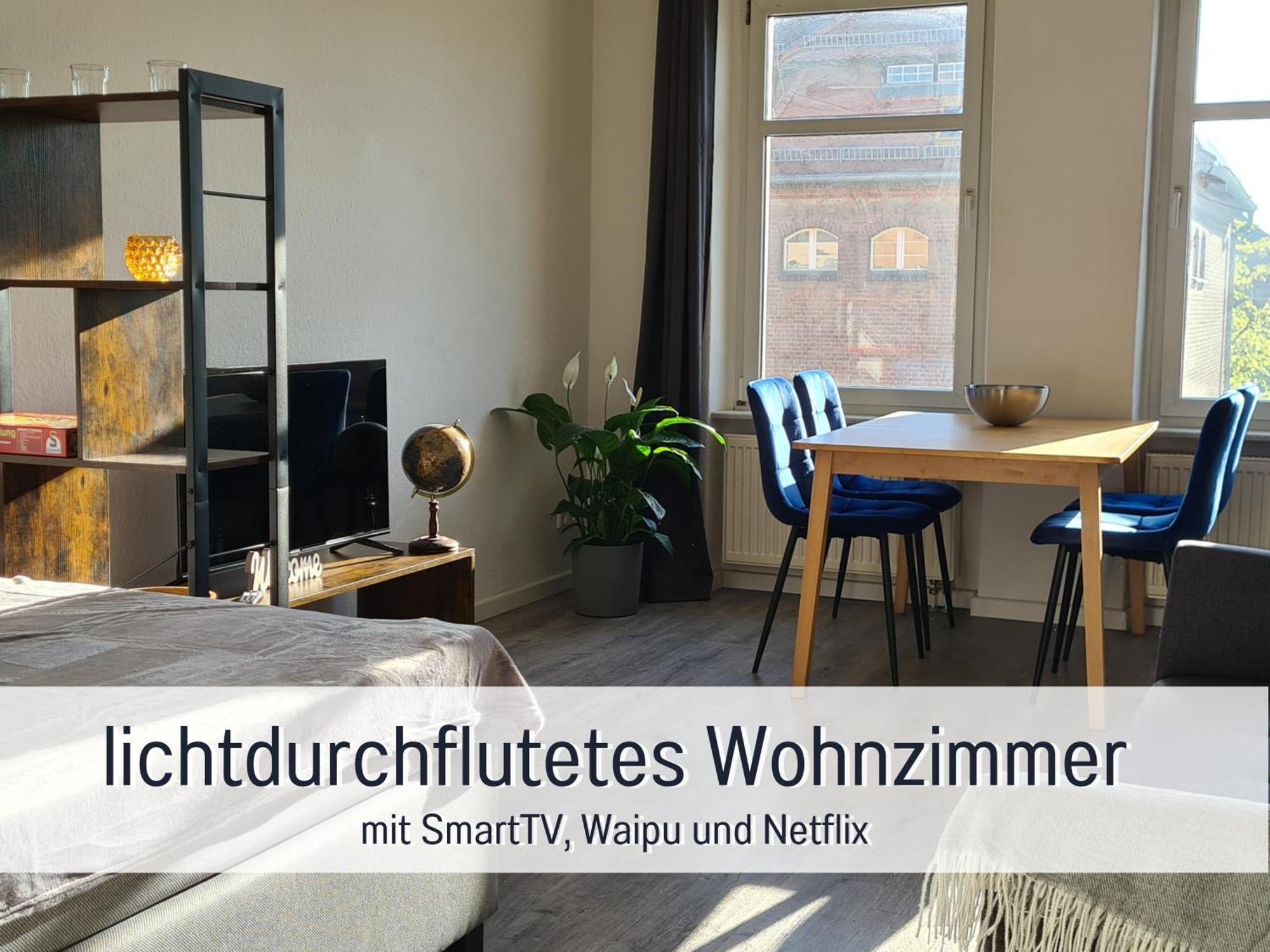 Apartment Lichtdurchflutete Moderne Stadtwohnung, Kueche, Waschtrockner, Smarttv *